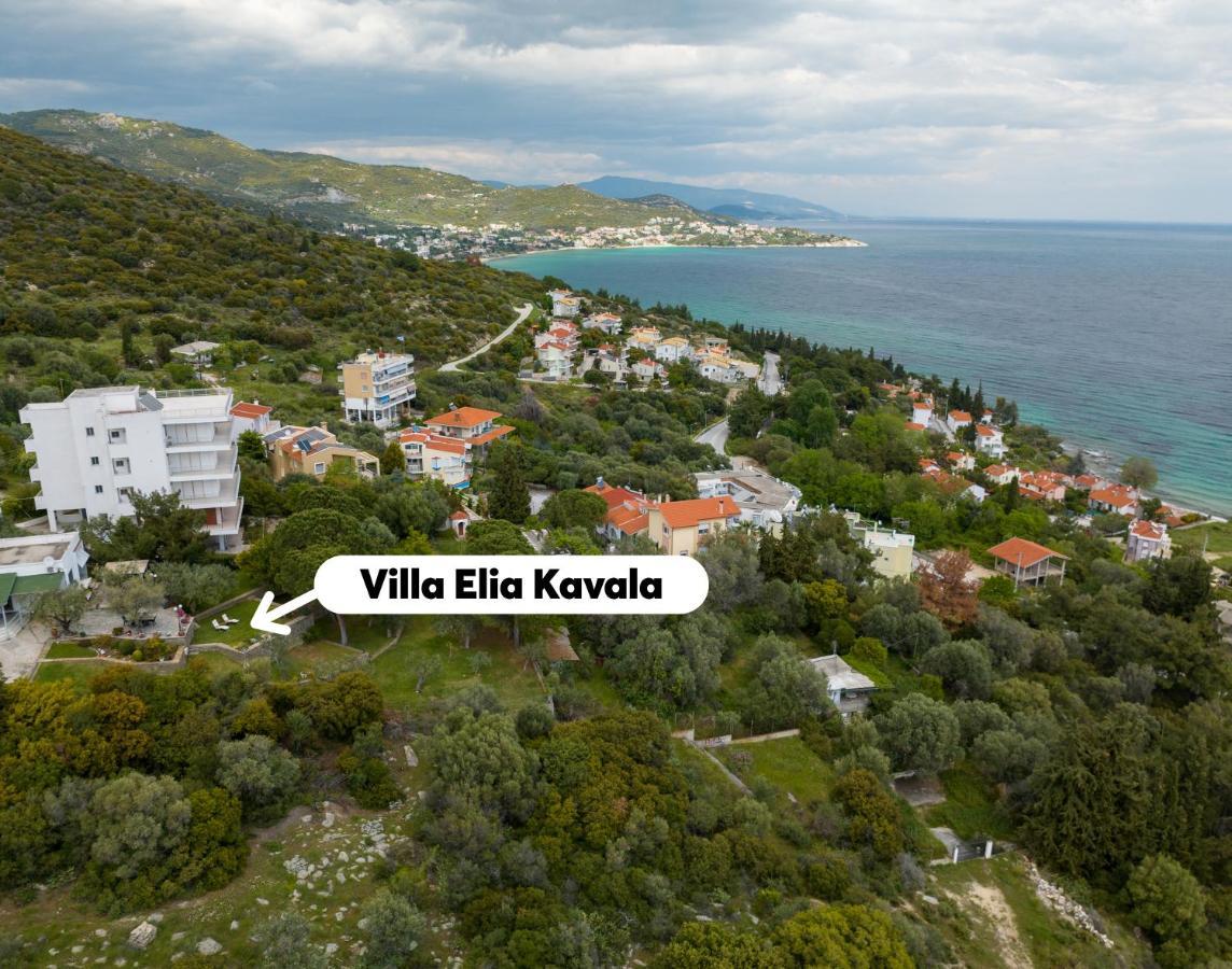 Villa Elia Kavala - Mediterranean Holiday Villa Палайон-Ціфікіон Екстер'єр фото
